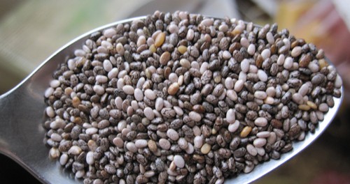 teaspoon of chia seeds